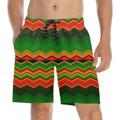 Serape Print Design LKS306 Men's Swim Trunks Beach Shorts