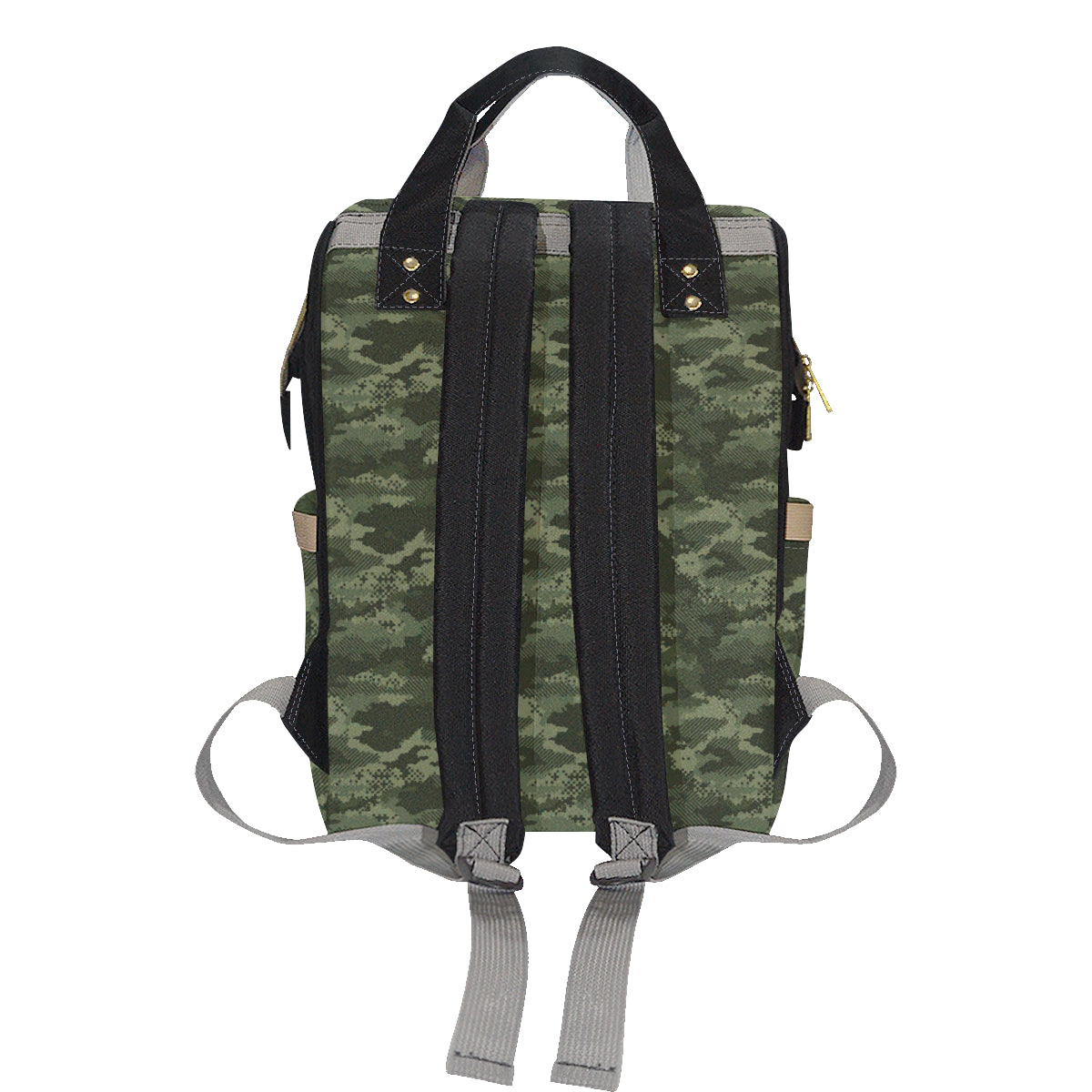 Army Camouflage Pattern Print Design 02 Diaper Bag Backpack