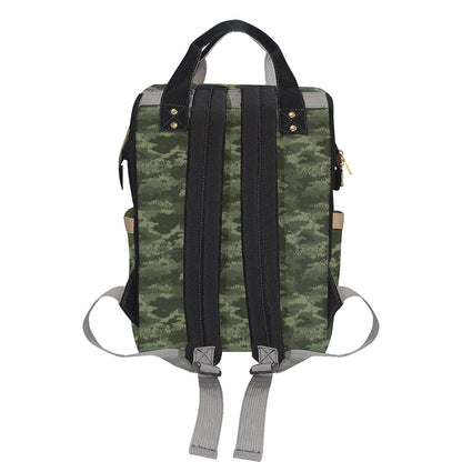Army Camouflage Pattern Print Design 02 Diaper Bag Backpack