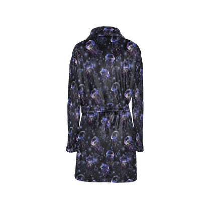 Jellyfish Themed Women's Fleece Robe
