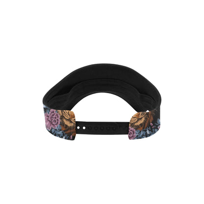 Tiger Head Floral Unisex Sun Visor