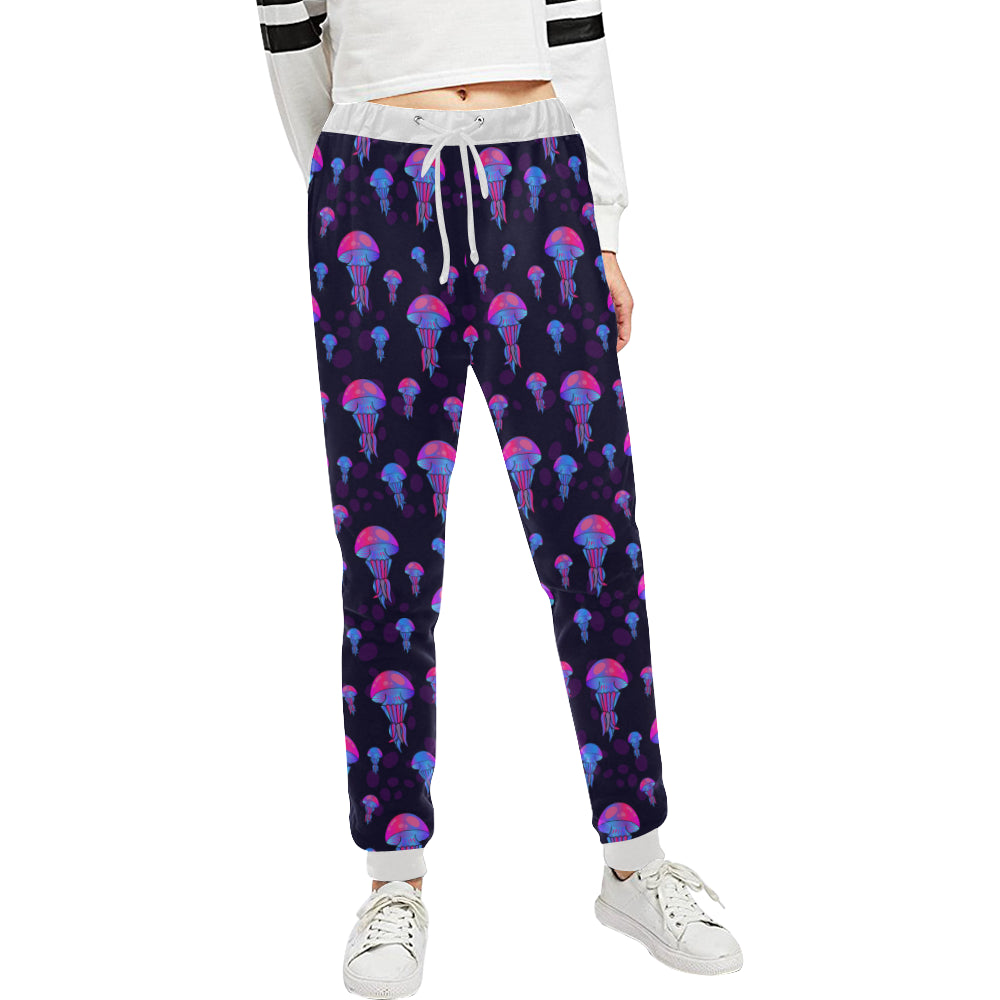 Jellyfish Neon Print Unisex Sweatpants