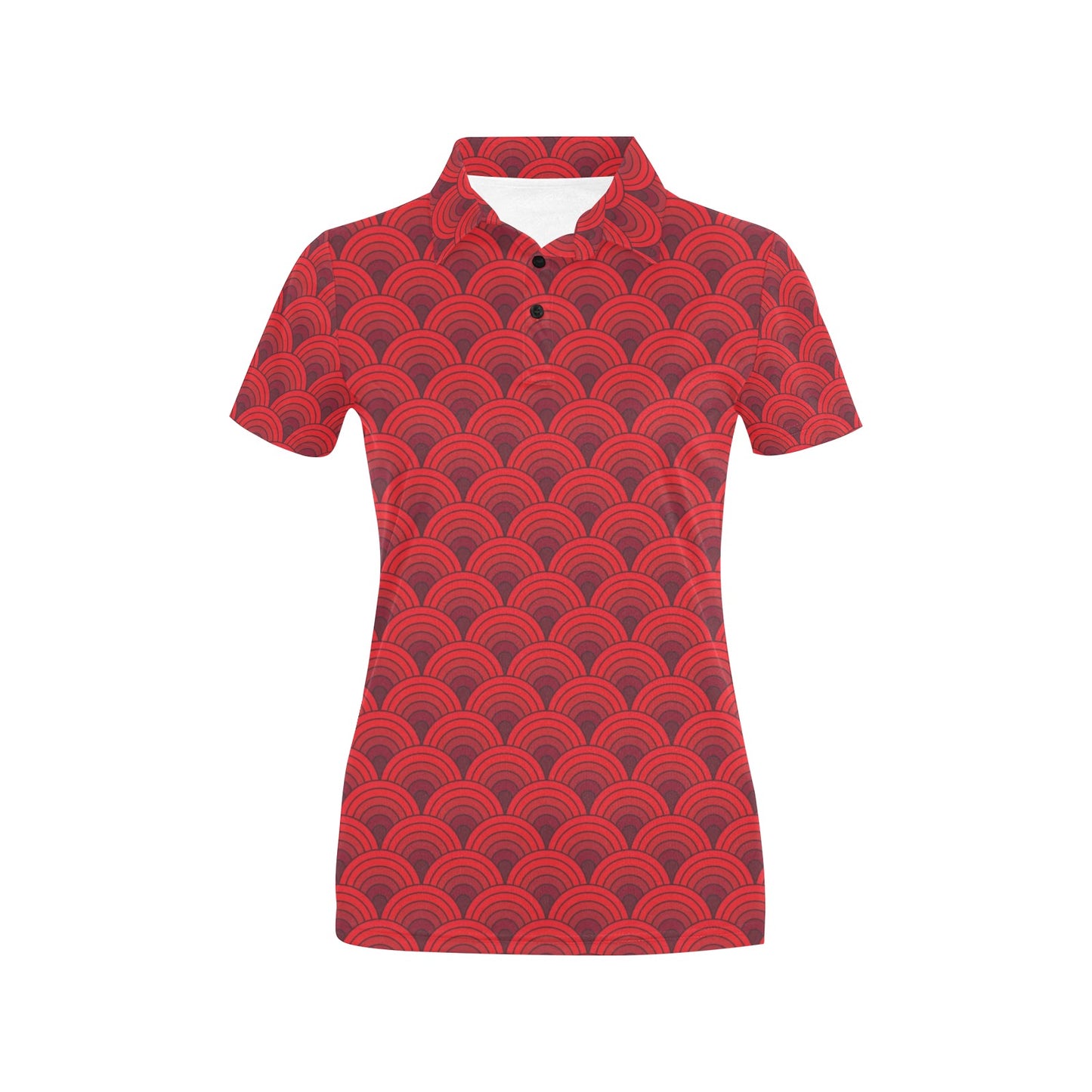 Scales Print Design LKS403 Women's Polo Shirt