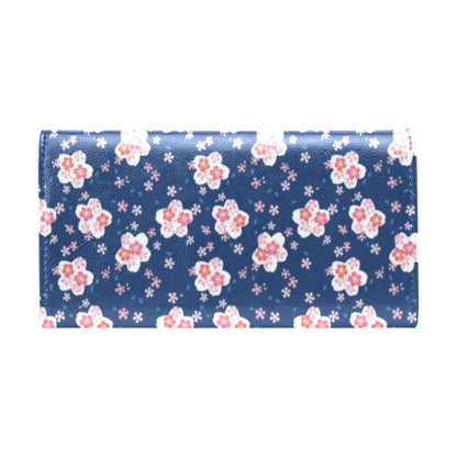 Sakura Print Design LKS306 Women's Trifold Wallet