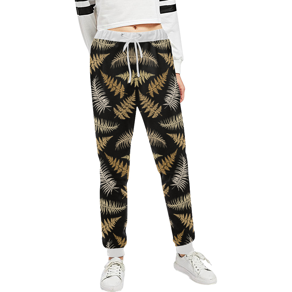 Fern Leave Bright Print Pattern Unisex Sweatpants