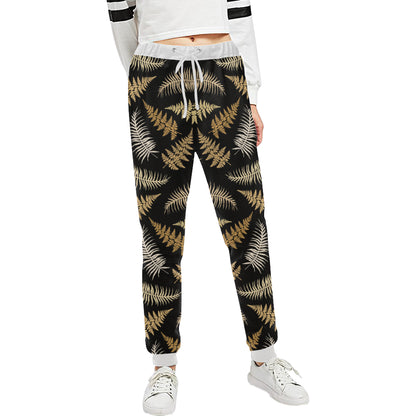 Fern Leave Bright Print Pattern Unisex Sweatpants
