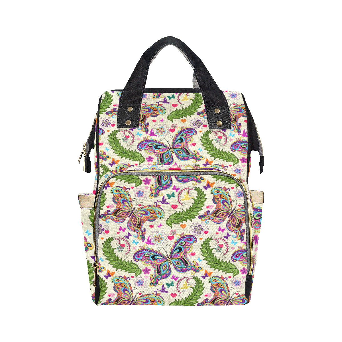 Butterfly Colorful Indian Style Diaper Bag Backpack