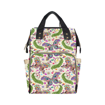 Butterfly Colorful Indian Style Diaper Bag Backpack