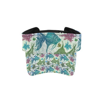 Angelfish Tribal Pattern Print Design 01 Unisex Sun Visor