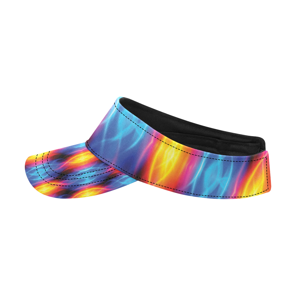 Flame Fire Blue Design Print Unisex Sun Visor
