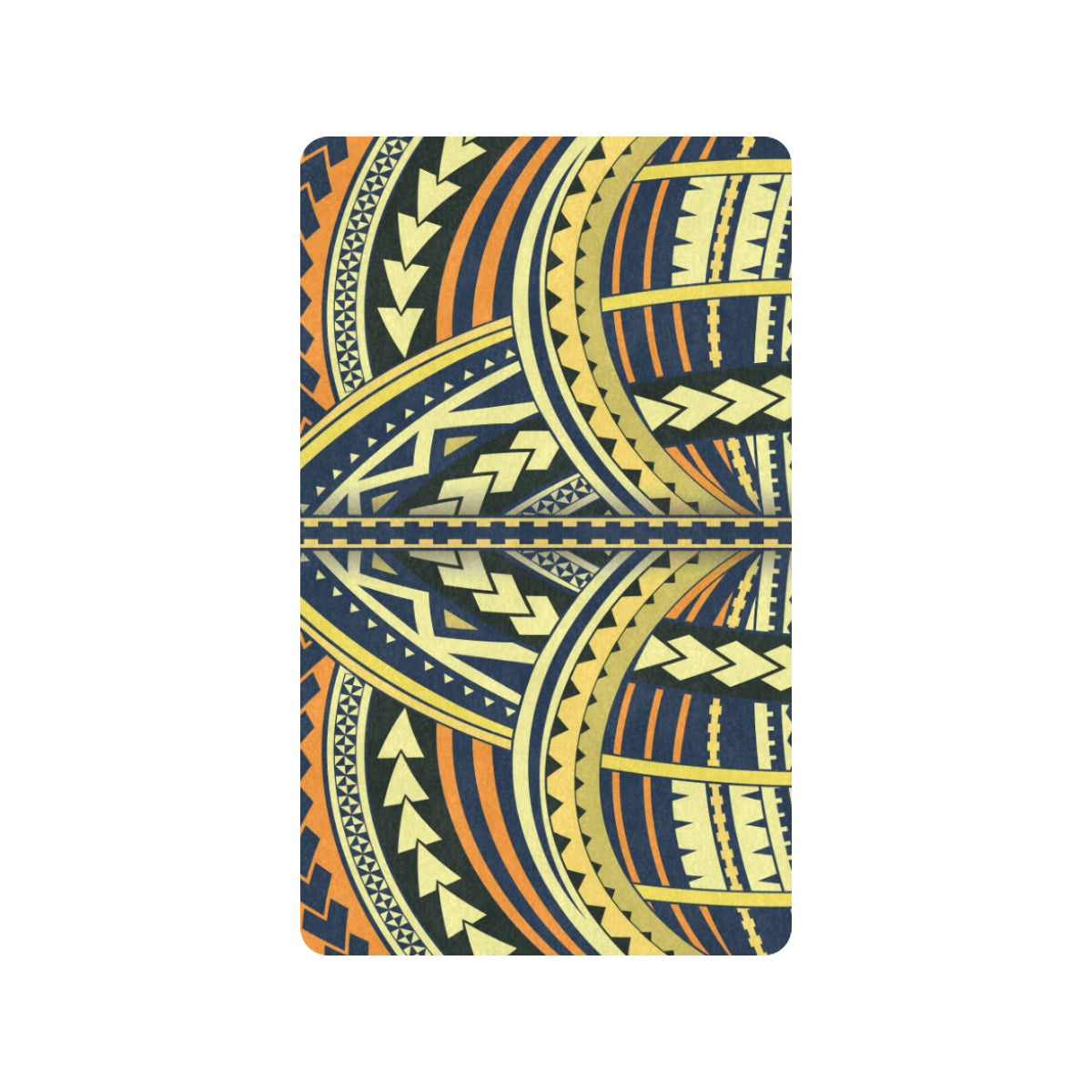 Polynesian Tattoo Print Rubber Doormat