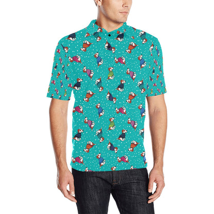 Russell Terriers Print Design LKS309 Men Polo Shirt