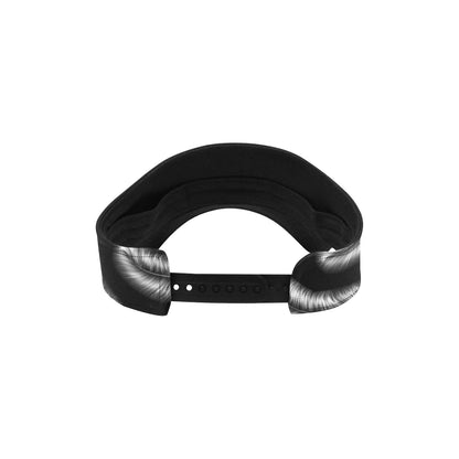 Feather Black White Design Print Unisex Sun Visor