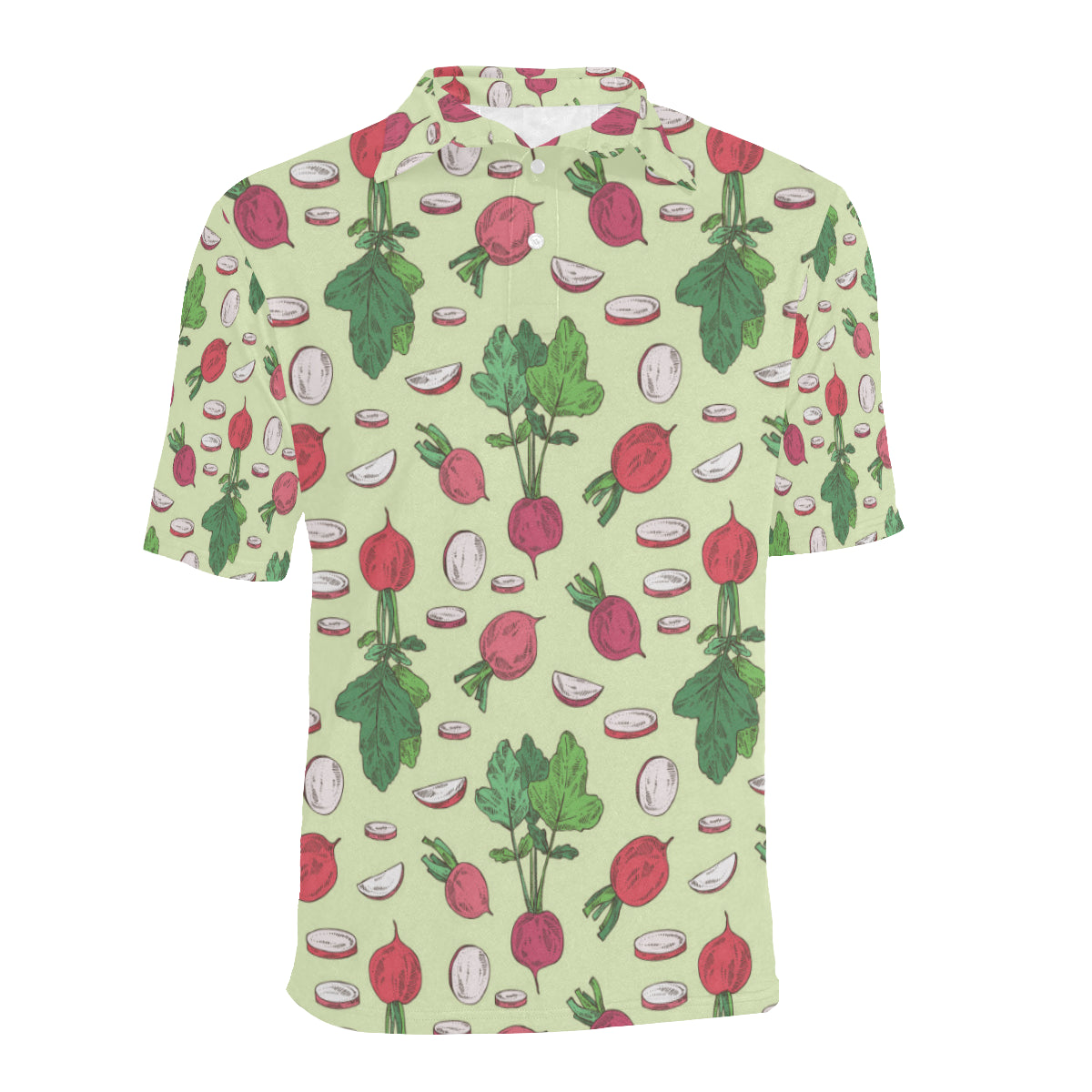 Radish Pattern Print Design A04 Men Polo Shirt