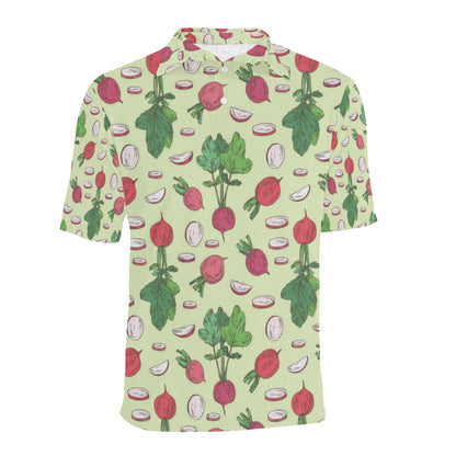 Radish Pattern Print Design A04 Men Polo Shirt