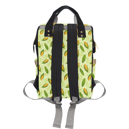 Agricultural Fresh Corn cob Print Pattern Diaper Bag Backpack