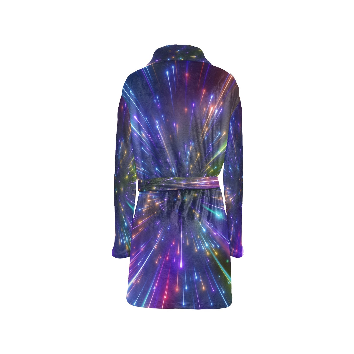 Celestial Rainbow Speed Light Women's Fleece Robe