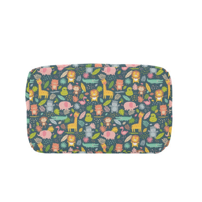 Safari Animal Cartoon Print Design LKS305 Insulated Lunch Bag