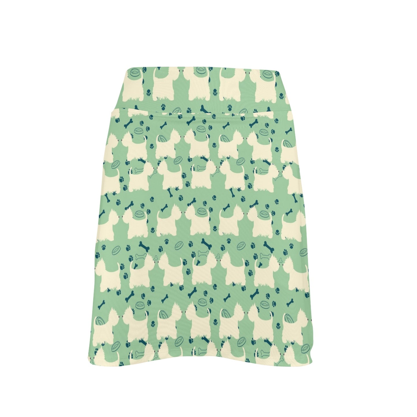 Scottish Terriers Print Design LKS302 17" Golf & Pickleball Skort with Pockets