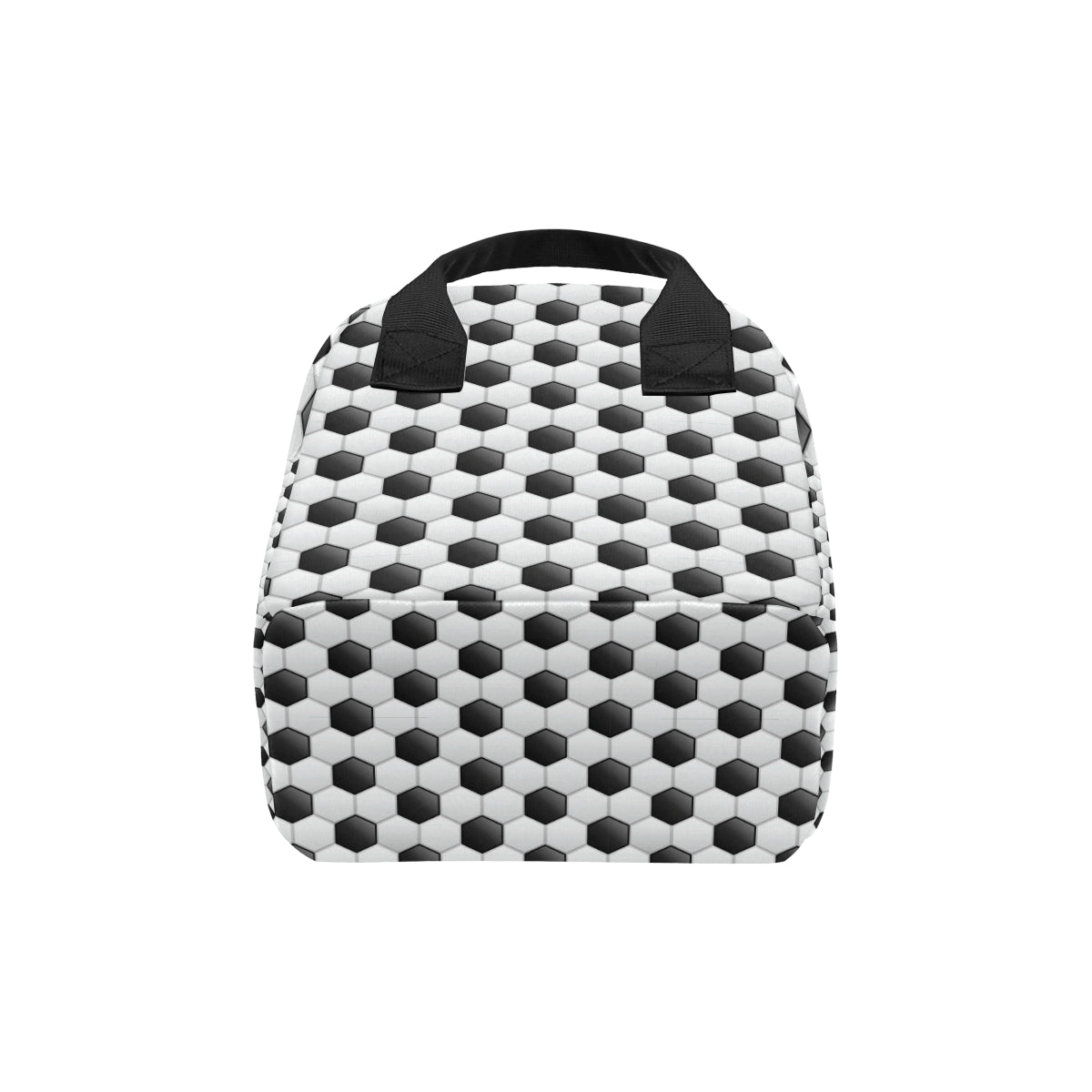 Soccer Ball Texture Print Pattern Insulated Lunch Bag