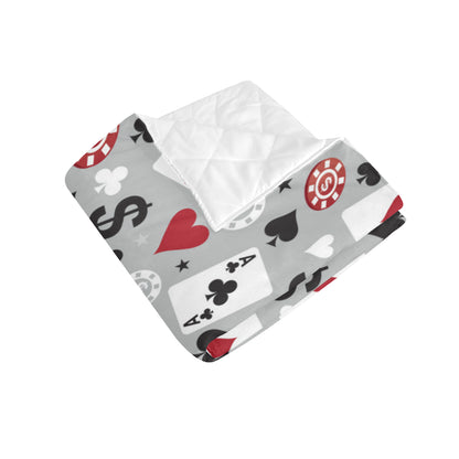 Casino Pattern Print Design 01 Premium Quilt