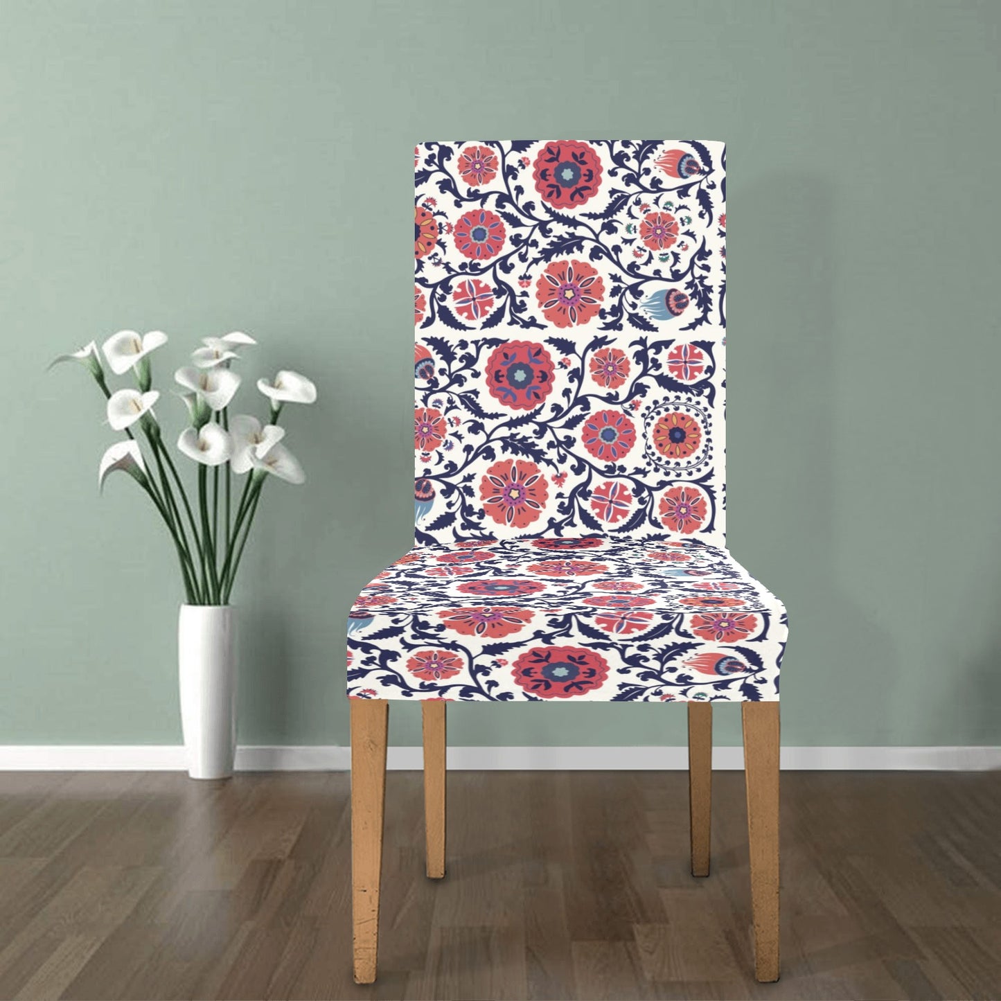 Suzani Print Design LKS304 Dining Chair Slipcover