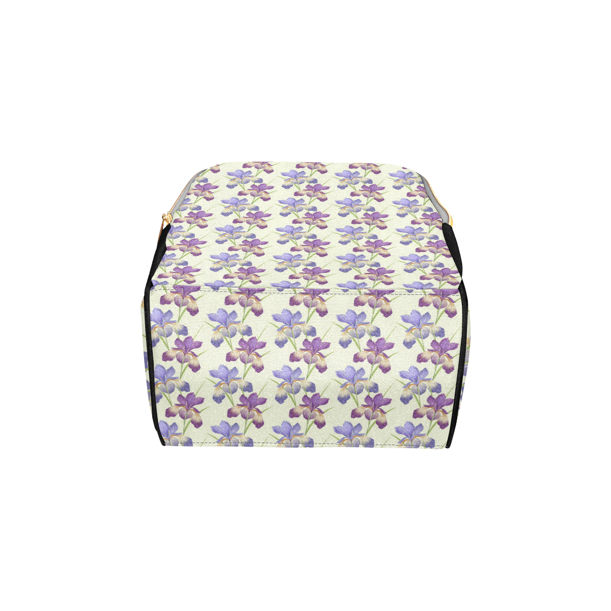 Iris Pattern Print Design IR08 Diaper Bag Backpack