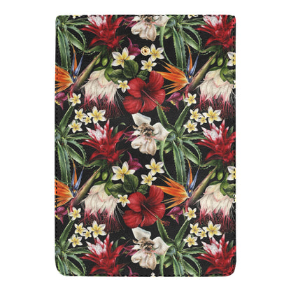 Summer Floral Pattern Print Design SF03 Women's Trifold Wallet