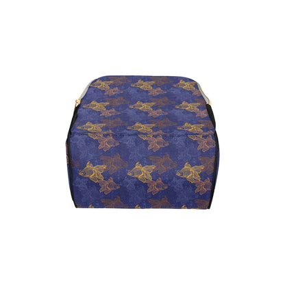 Goldfish Pattern Print Design 01 Diaper Bag Backpack