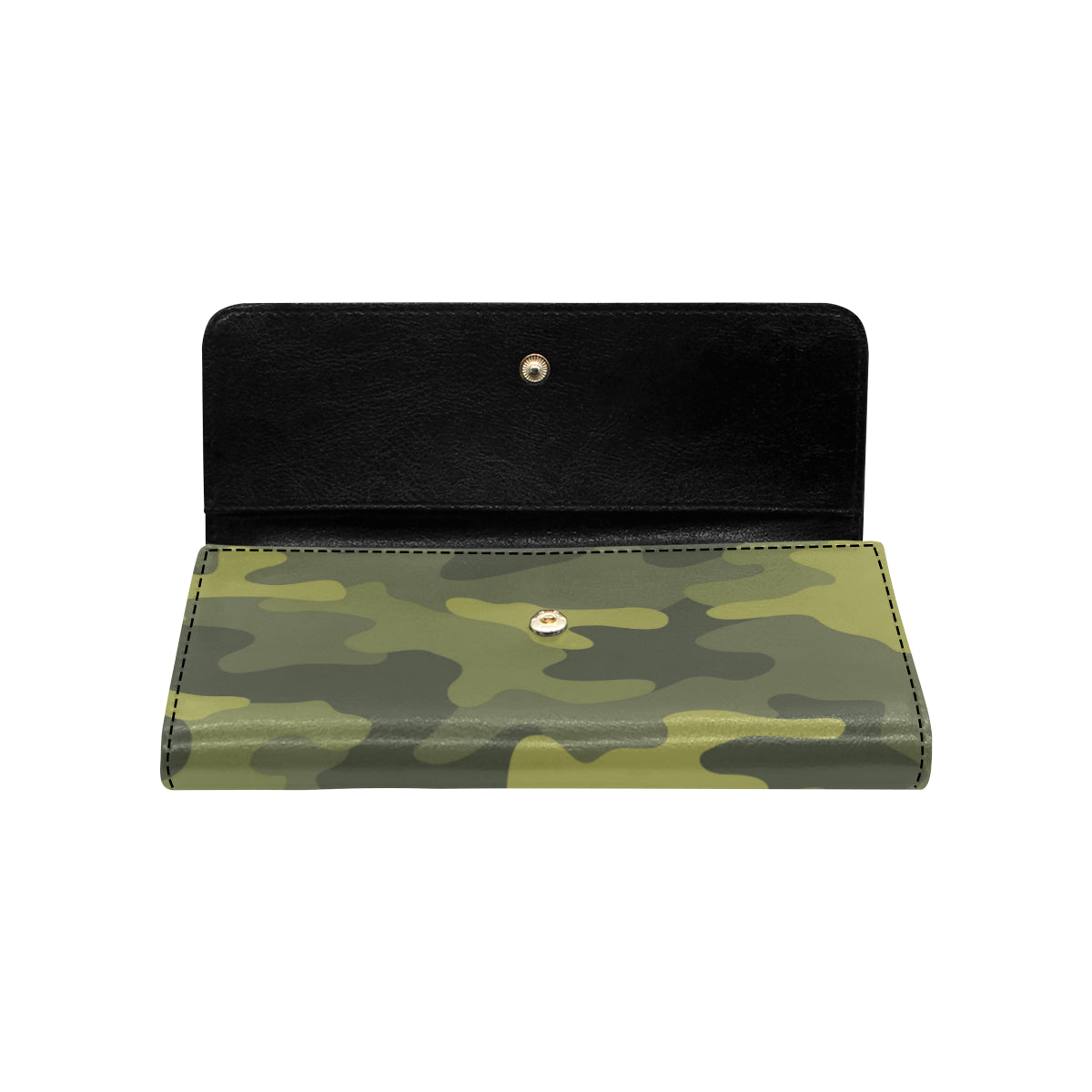 Military Camouflage Pattern Print Design 02 Women's Trifold Wallet