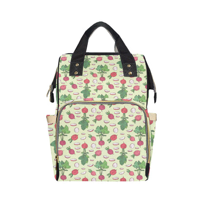 Radish Pattern Print Design A04 Diaper Bag Backpack