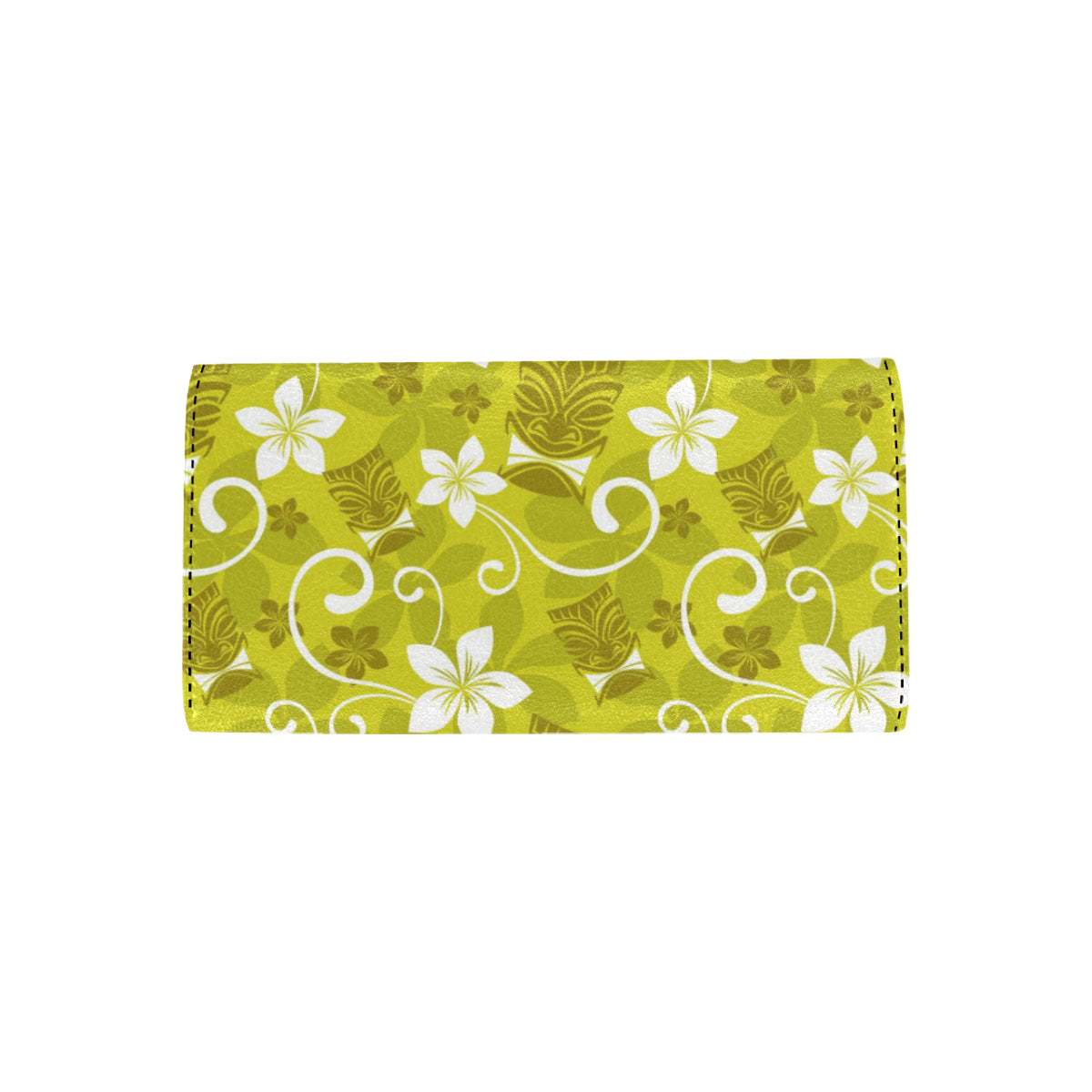 Hawaiian Themed Pattern Print Design H019 Women's Trifold Wallet