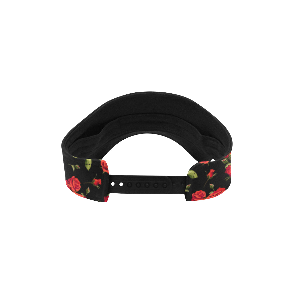 Red Rose Themed Print Unisex Sun Visor