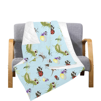 Ladybug Pattern Print Design 01 Premium Quilt