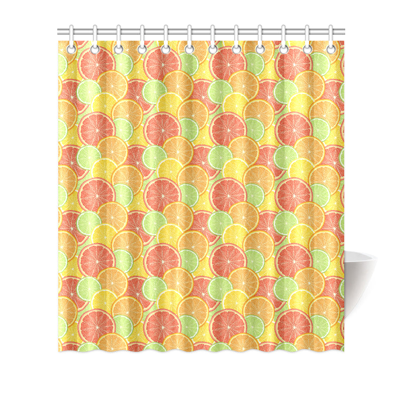 Grapefruit Pattern Print Design GF01 Shower Curtain