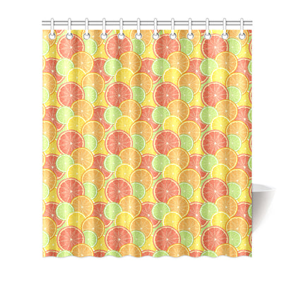 Grapefruit Pattern Print Design GF01 Shower Curtain