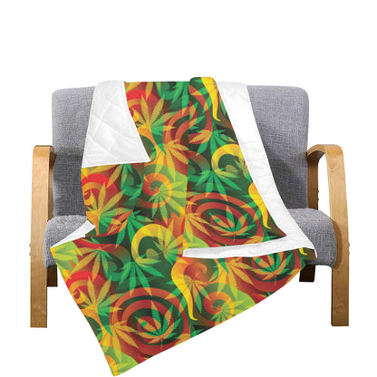 Rastafarian Pattern Print Design A01 Premium Quilt