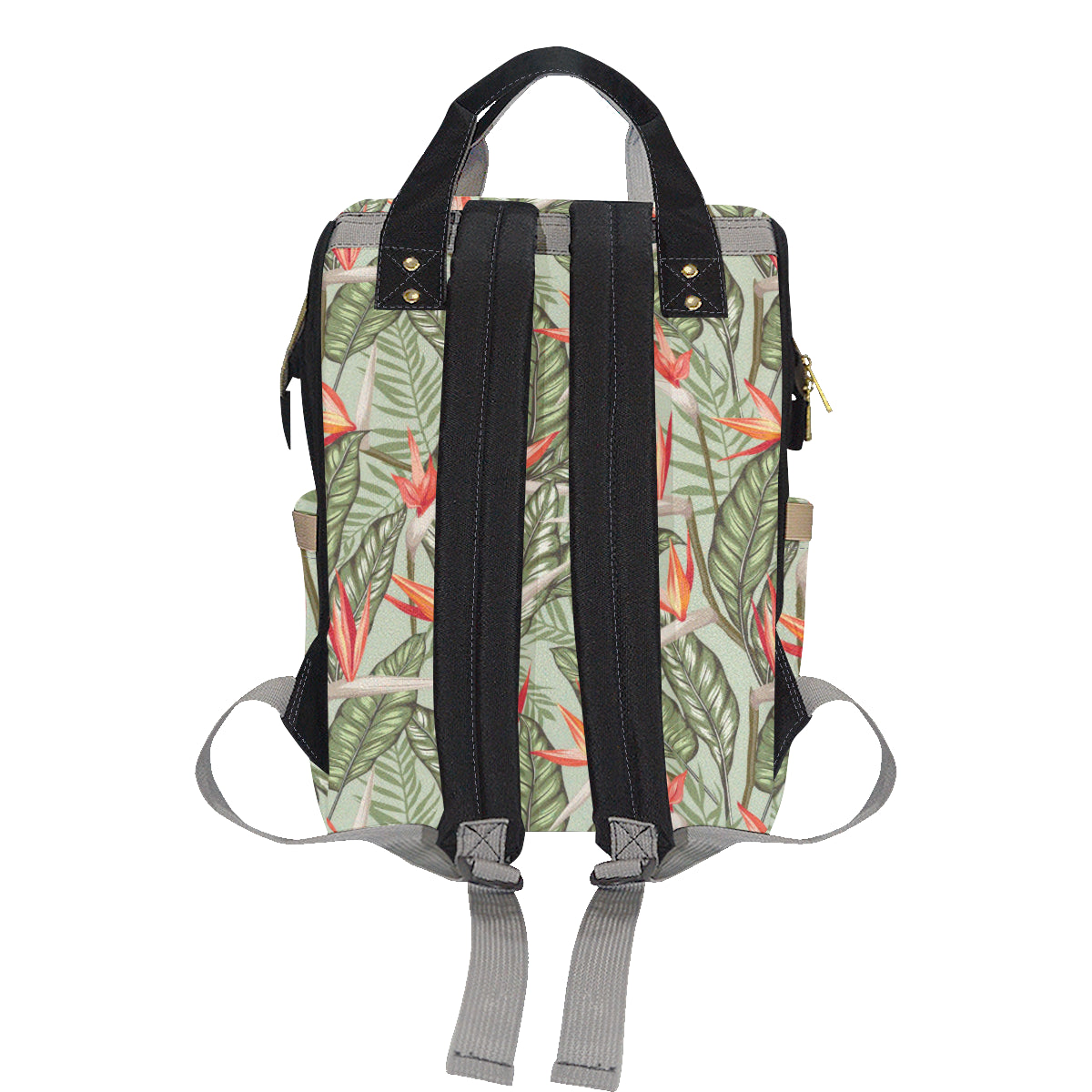 Bird Of Paradise Pattern Print Design BOP08 Diaper Bag Backpack