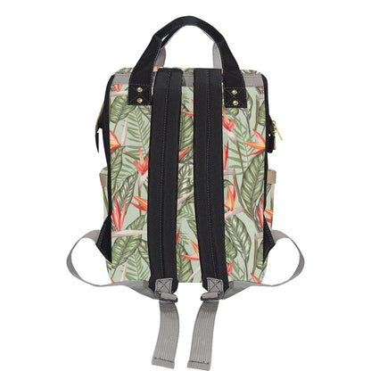 Bird Of Paradise Pattern Print Design BOP08 Diaper Bag Backpack