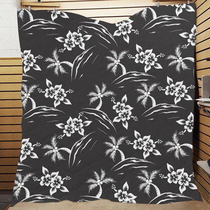 Palm Tree Pattern Print Design PT02 Premium Quilt