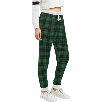 Green Tartan Plaid Pattern Unisex Sweatpants