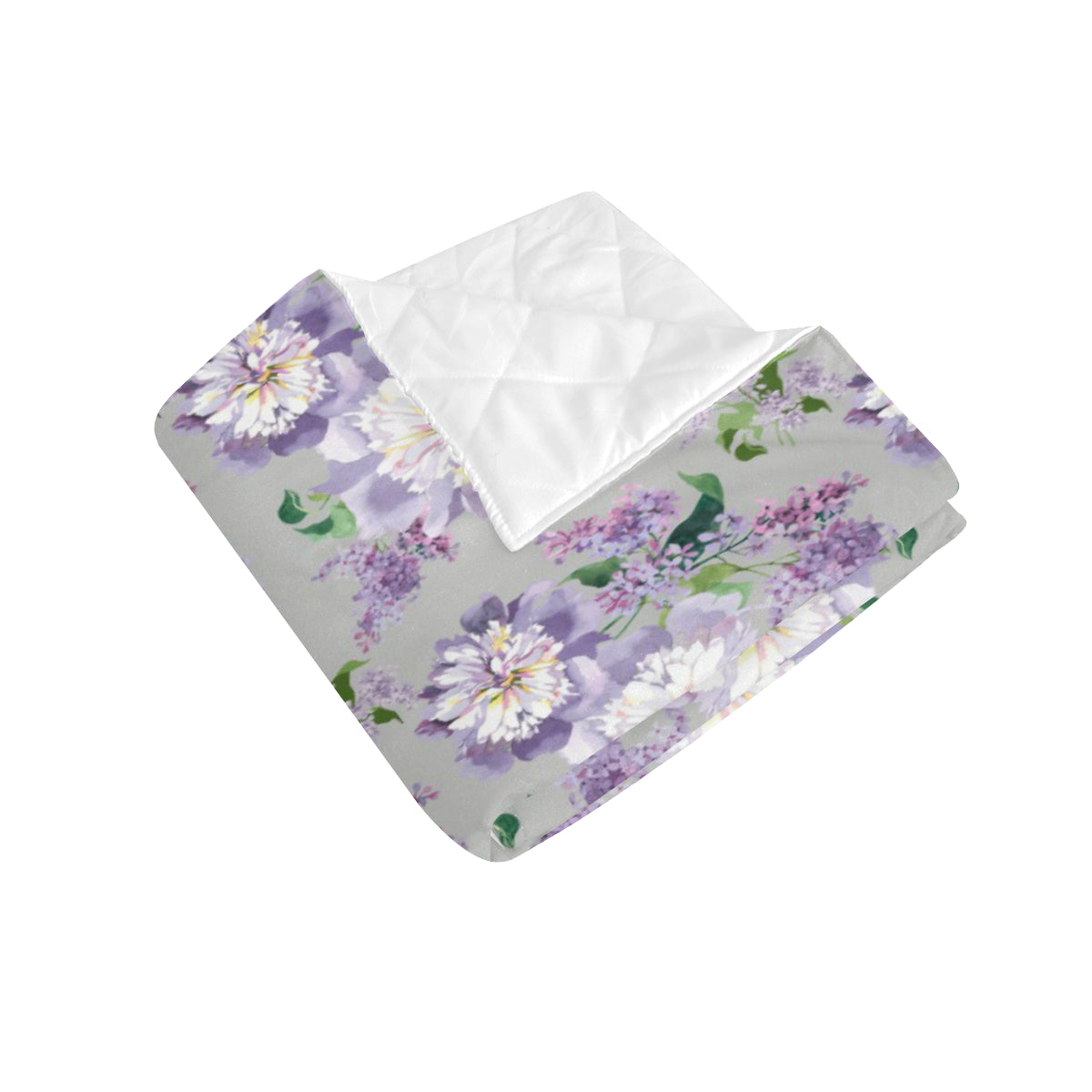 Lilac Pattern Print Design LI07 Premium Quilt