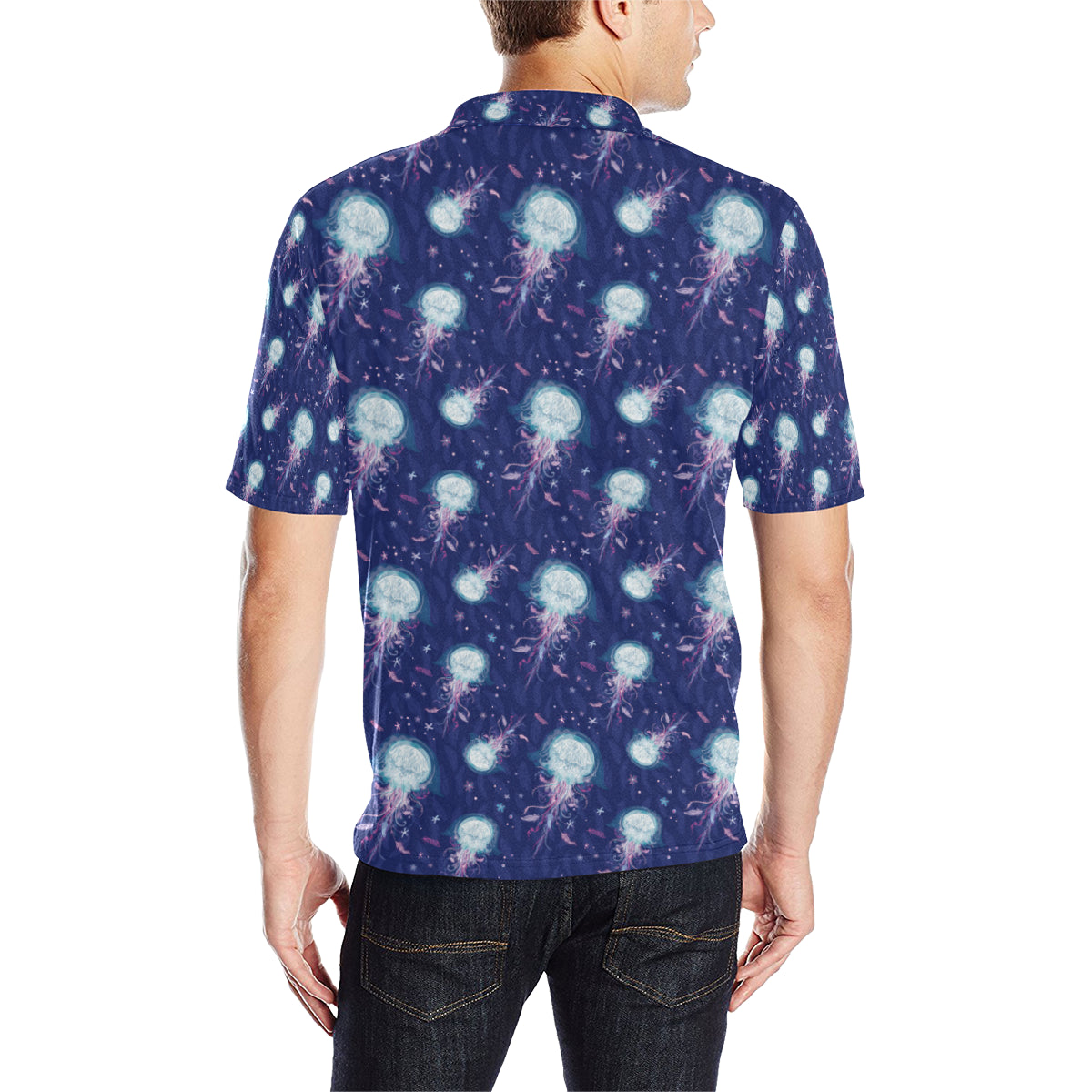 Jellyfish Cute Design Men Polo Shirt