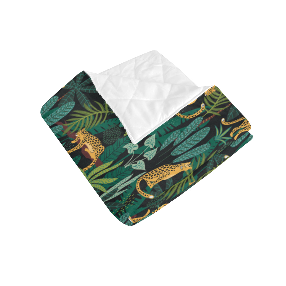 Jaguar Jungle Pattern Print Design 03 Premium Quilt