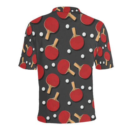 Ping Pong Pattern Print Design A05 Men Polo Shirt