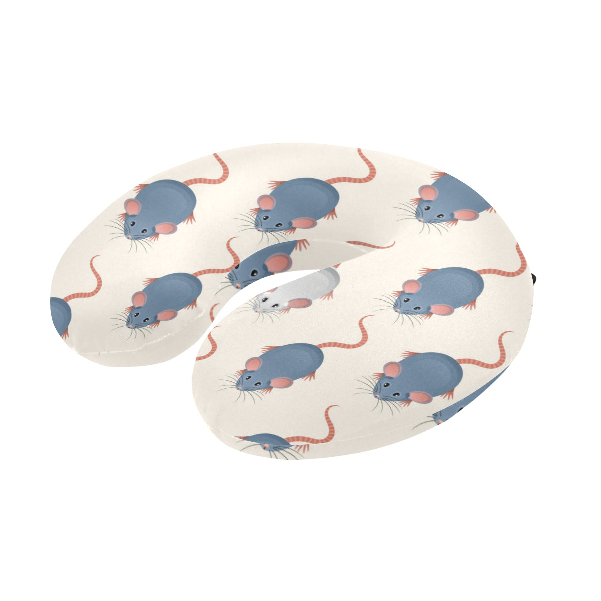 Rat Pattern Print Design 03 U-Shaped Travel Neck Pillow