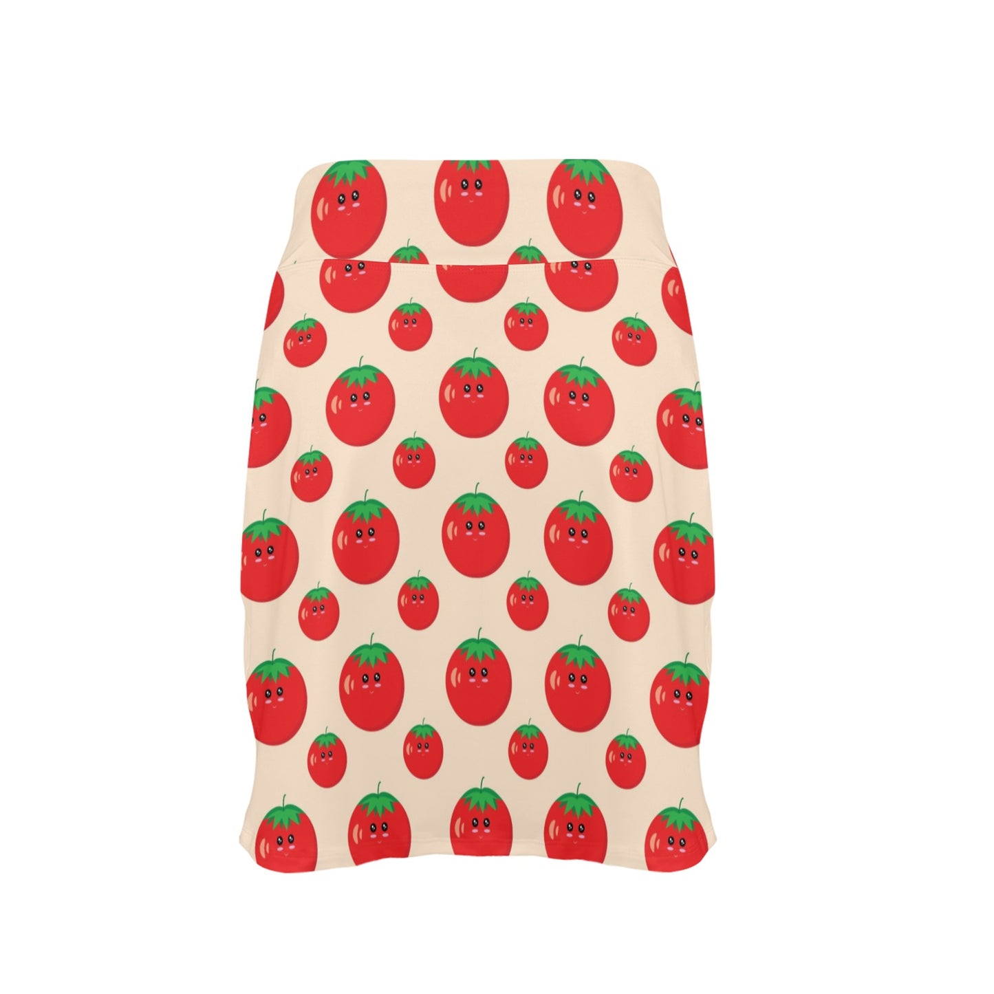 Tomato Print Design LKS308 17" Golf & Pickleball Skort with Pockets