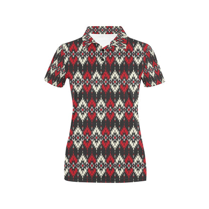 Southwestern Pattern Women's Polo Shirt