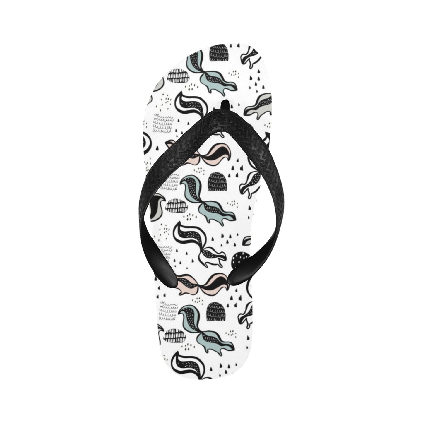 Skunk Print Design LKS303 Flip Flops