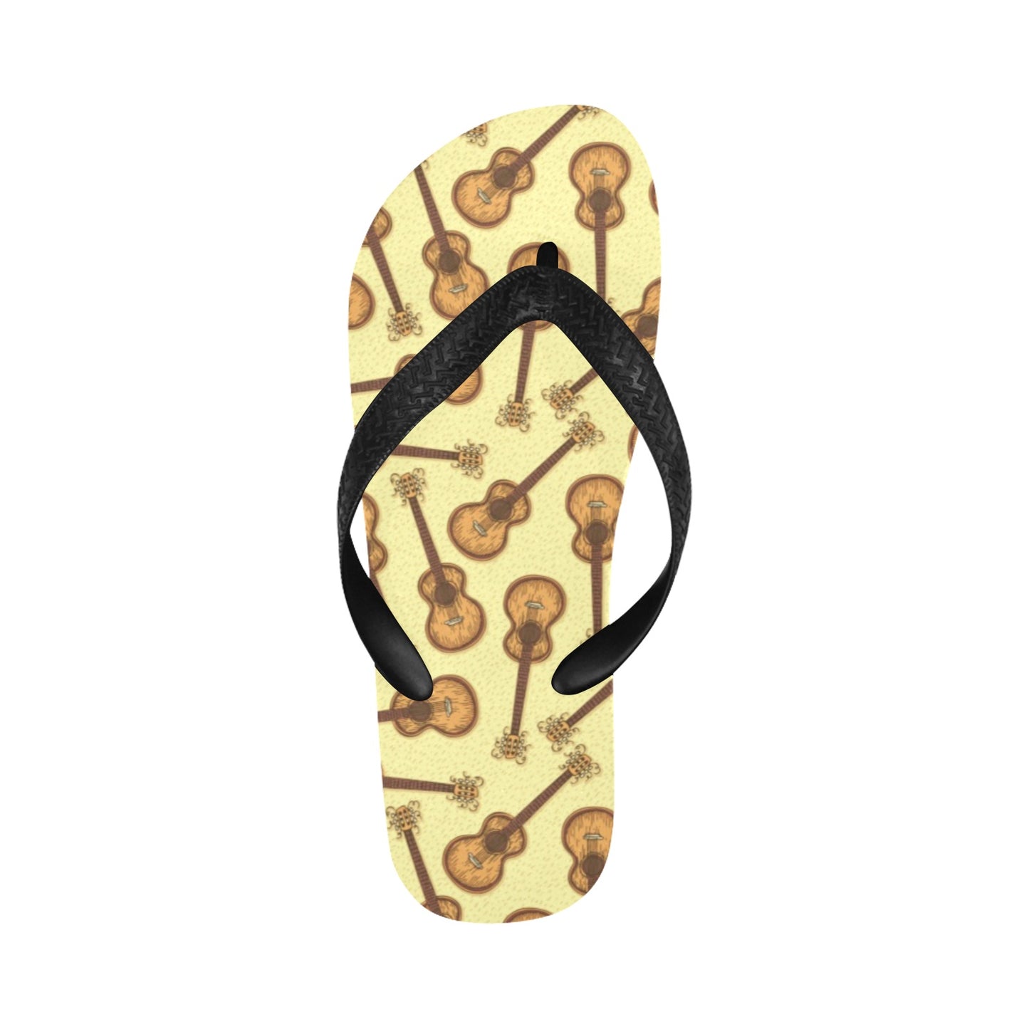 Acoustic Guitar Print Design LKS402 Flip Flops